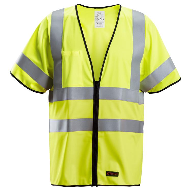 Snickers 4361 Protecwork Vest Klasse 3/2 Hv Yellow - Base