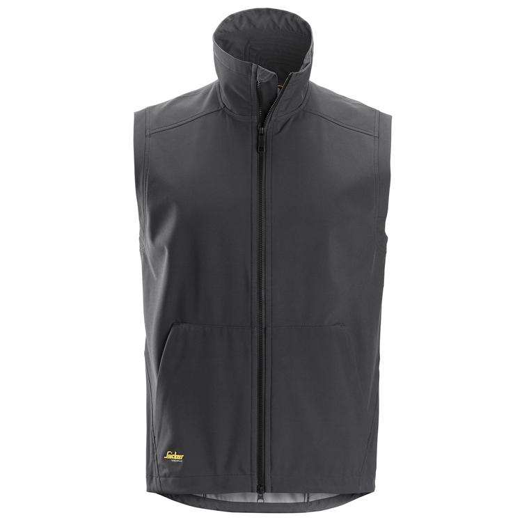 Snickers 4505 Allroundwork Windproof Soft Shell Bodywarmer Steel Grey - Base