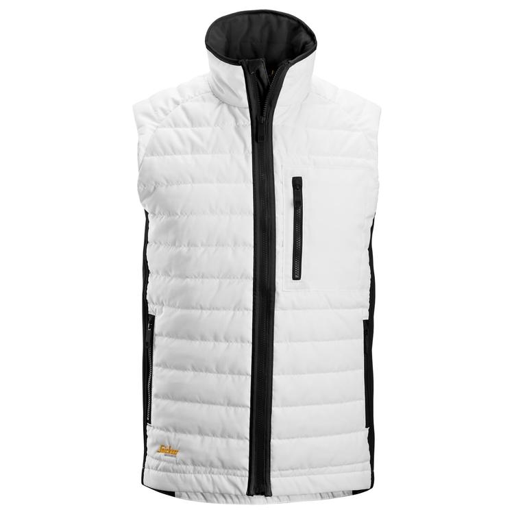 Snickers 4512 Allroundwork 37.5 Isolerende Bodywarmer White - Black