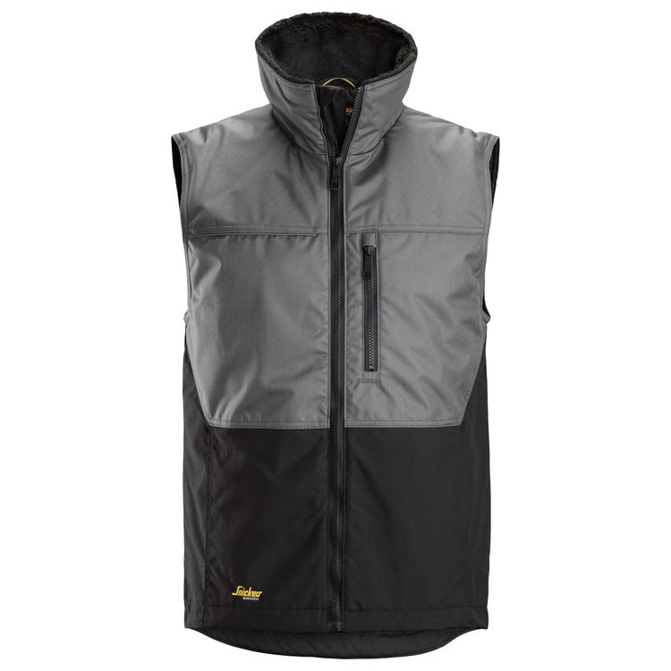 Snickers 4548 Allroundwork Winter Bodywarmer Grey - Black