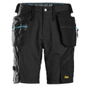 Snickers 6110 Litework 37.5 Korte Werkbroek Met Holsterzakken Black