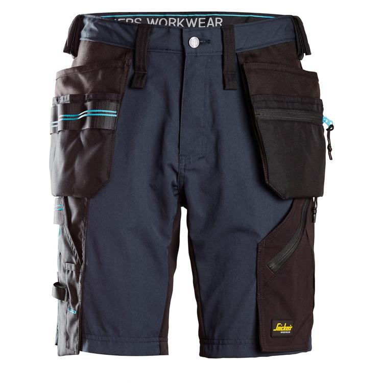 Snickers 6110 Litework 37.5 Korte Werkbroek Met Holsterzakken Navy - Black