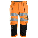 Snickers 6138 High-Vis Klasse 1/2 Stretch Pirate Broek Met Holsterzakken Hv Orange - Black