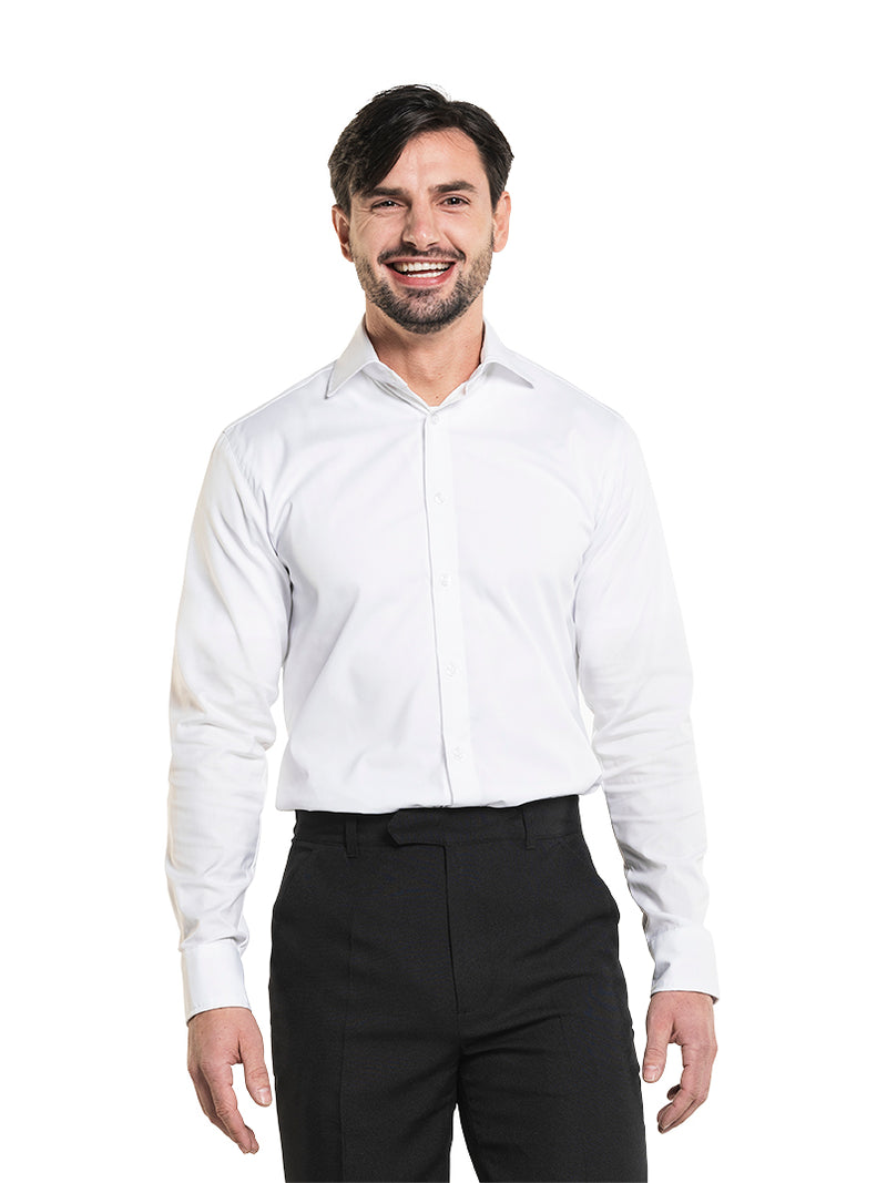 Horecakledij Chaud Devant Men White Stretch Hemd