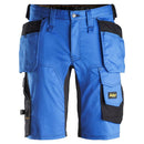 Snickers 6141 Allroundwork Stretch Korte Broek Met Holsterzakken True Blue - Black