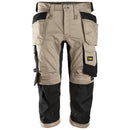 Snickers 6142 Allroundwork Stretch Pirate Broek Met Holsterzakken Khaki - Black