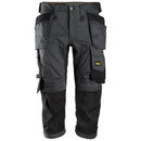 Snickers 6142 Allroundwork Stretch Pirate Broek Met Holsterzakken Steel Grey - Black