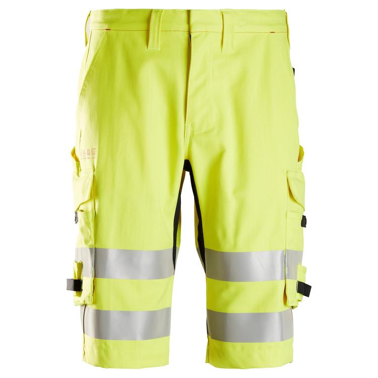 Snickers 6160 Protecwork Shorts Klasse 1 Hv Yellow - Base