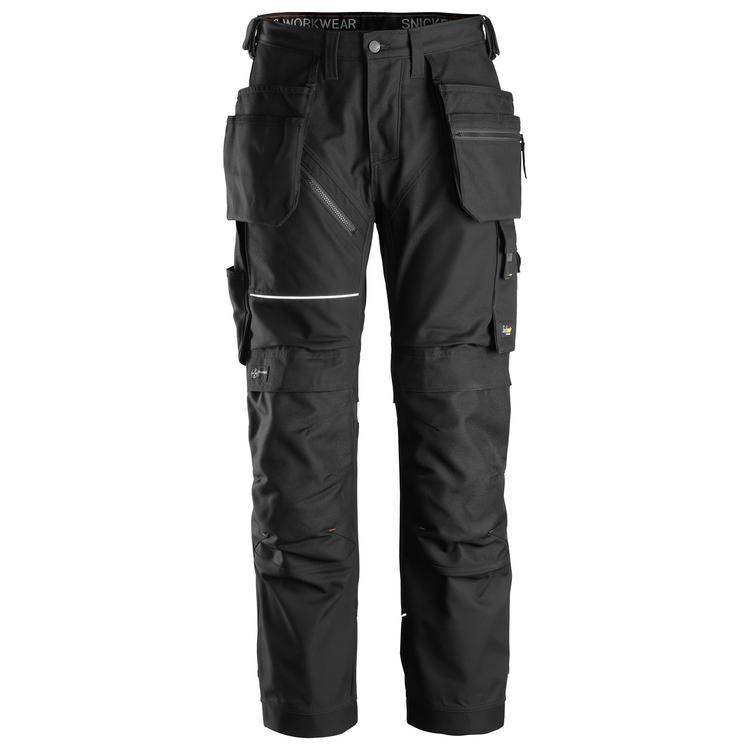 Snickers 6214 Ruffwork Canvas+ Werkbroek+ Met Holsterzakken Black