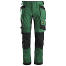 Snickers 6241 Allroundwork Stretch Werkbroek Met Holsterzakken Forest Green - Black