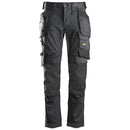 Snickers 6241 Allroundwork Stretch Werkbroek Met Holsterzakken Steel Grey - Black