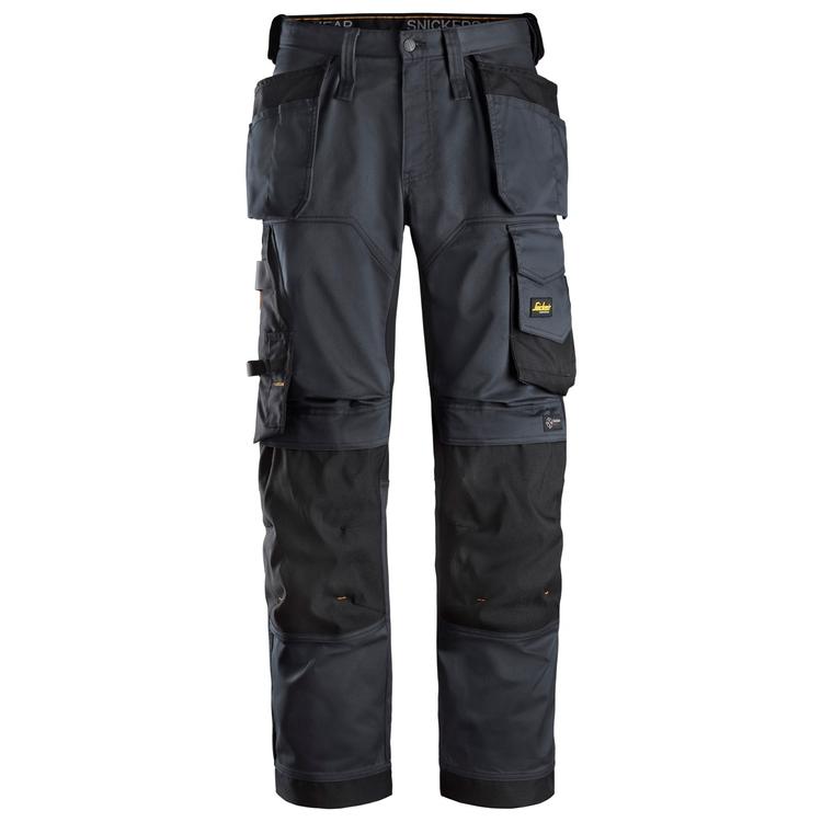 Snickers 6251 Allroundwork Stretch Loose Fit Werkbroek+ Met Holsterzakken Steel Grey - Black