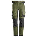 Snickers 6341 Allroundwork Stretch Werkbroek Khaki Green - Black