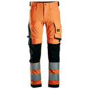Snickers 6343 High-Vis Klasse 2 Stretch Werkbroek Hv Orange - Black