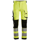 Snickers 6343 High-Vis Klasse 2 Stretch Werkbroek Hv Yellow - Black