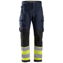 Snickers 6363 Protecwork Las Werkbroek High-Vis Klasse 1 Navy - Hv Yellow