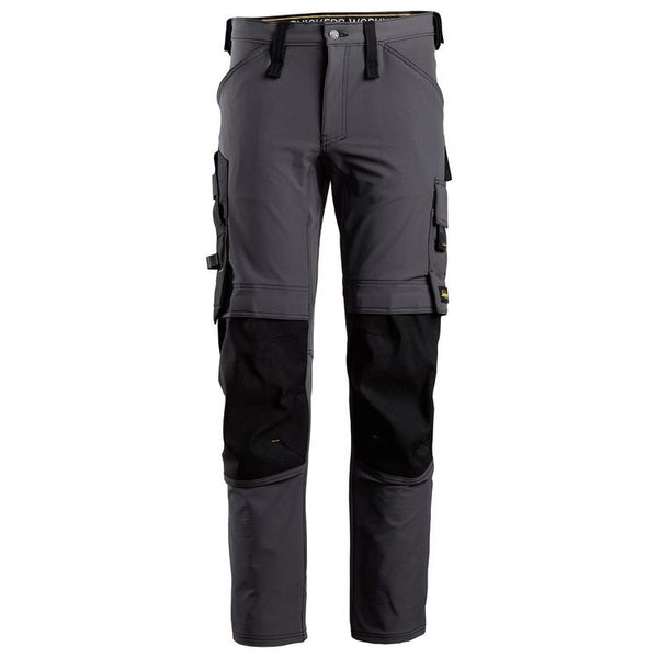 Snickers 6371 Full Stretch Werkbroek Steel Grey - Black