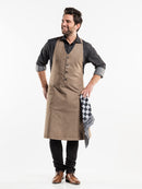 Horecakledij Chaud Devant Bistro Mud Denim Schort