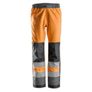 Snickers 6530 Allroundwork High-Vis Waterproof Shell Broek Klasse 2 Hv Orange - Steel Grey