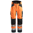 Snickers 6639 Allroundwork High-Vis 37.5 Isolerende Werkbroek+ Klasse 2 Hv Orange - Steel Grey