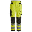 Snickers 6743 High-Vis Klasse 2 Dames Stretchbroek Met Holsterzakken Hv Yellow - Black
