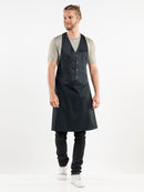 Horecakledij Chaud Devant Barista Black Denim Schort