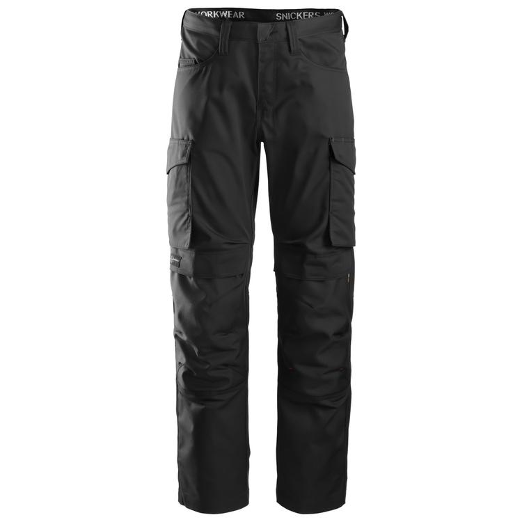 Snickers 6801 Service Broek Met Kniestukzakken Black