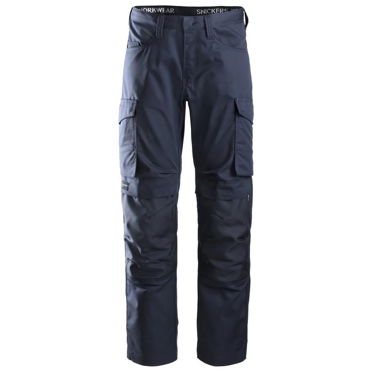 Snickers 6801 Service Broek Met Kniestukzakken Navy