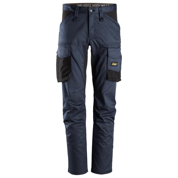 Snickers 6803 Allroundwork Werkbroek Zonder Kniezakken Navy - Black