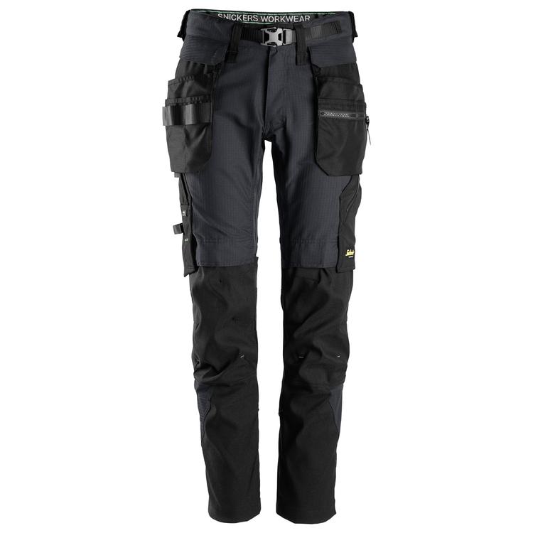 Snickers 6972 Flexiwork Werkbroek Met Afneembare Holsterzakken Steel Grey - Black