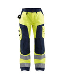Werkkledij Blaklader 7155 Dames Werkbroek High Vis Zonder Spijkerzakken