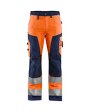 Werkkledij Blaklader 7155 Dames Werkbroek High Vis Zonder Spijkerzakken