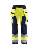 Werkkledij Blaklader 7156 Dames Werkbroek High Vis Met Spijkerzakken