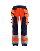 Werkkledij Blaklader 7156 Dames Werkbroek High Vis Met Spijkerzakken