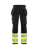 Werkkledij Blaklader 7193 Dames High Vis 4-Weg Stretch Werkbroek