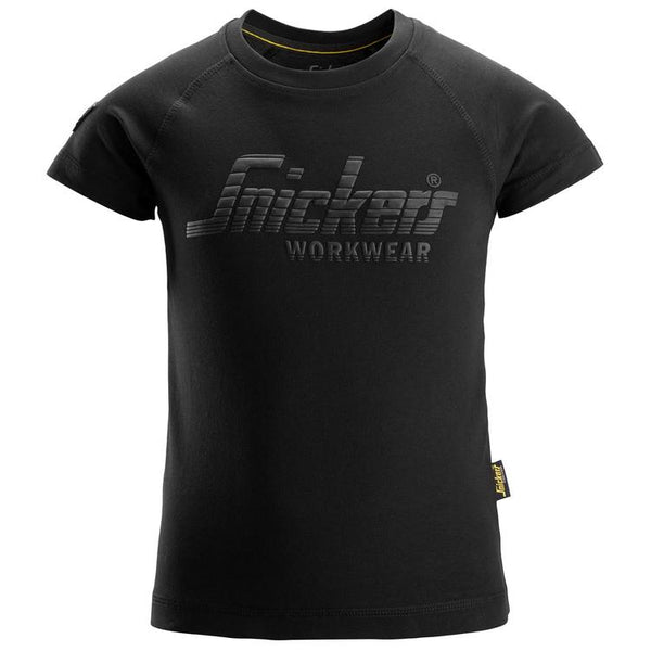 Snickers 7514 Junior Logo T-Shirt Black