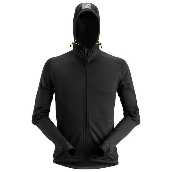 Snickers 8002 Polartec Power Stretch 2.0 Full Zip Fleece Hoodie Black