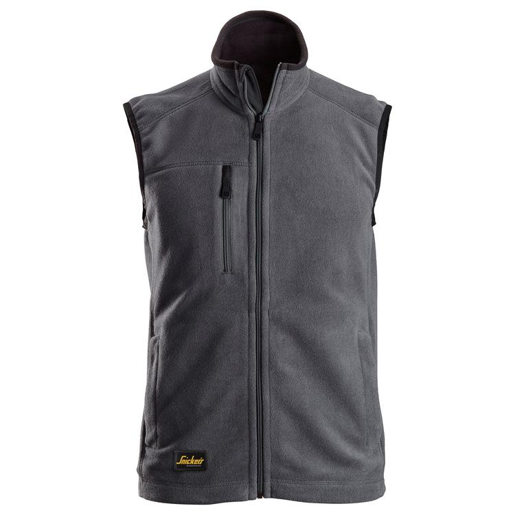 Snickers 8024 Allroundwork Polartec Fleece Bodywarmer Steel Grey - Black