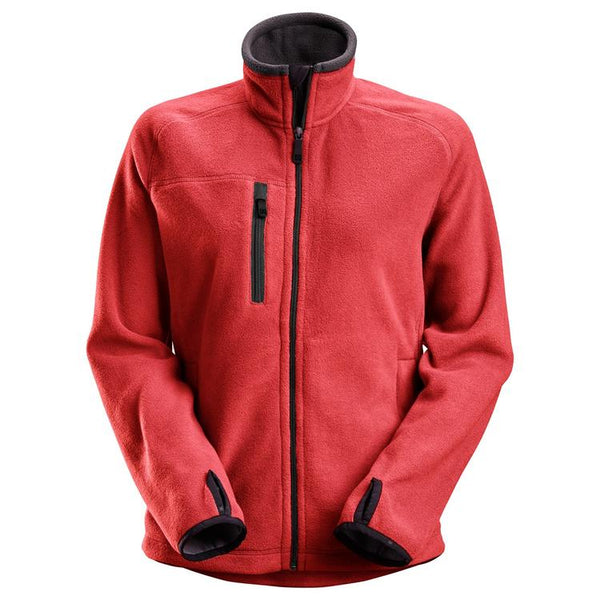 Snickers 8027 Polartec Dames Fleece Jack Chili Red - Black