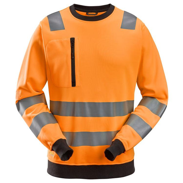 Snickers 8037 Allroundwork High-Vis Sweatshirt Klasse 2/3 Hv Orange - Base