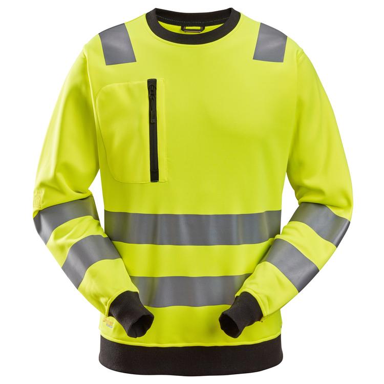 Snickers 8037 Allroundwork High-Vis Sweatshirt Klasse 2/3 Hv Yellow - Base