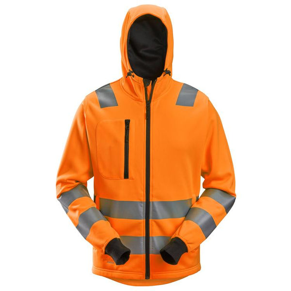 Snickers 8039 Allroundwork High-Vis Hoodie Met Rits Klasse 2/3 Hv Orange - Base