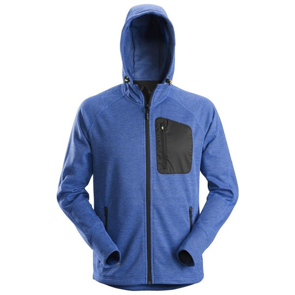 Snickers 8041 Flexiwork Fleece Hoodie True Blue - Black