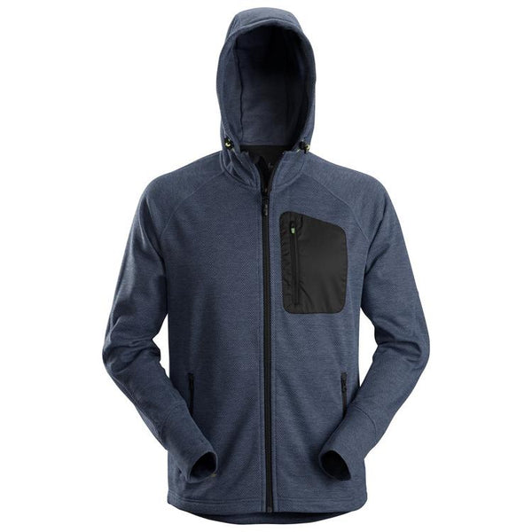 Snickers 8041 Flexiwork Fleece Hoodie Navy - Black