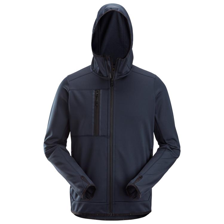 Snickers 8058 Allroundwork Fleece Hoodie Met Rits Navy - Base