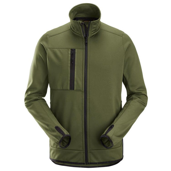 Snickers 8059 Allroundwork Fleece Jack Met Rits Khaki Green