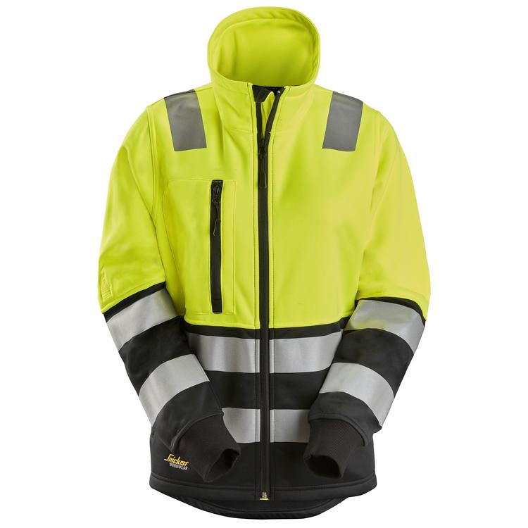 Snickers 8073 High-Vis Klasse 2 Damesjack Met Rits Hv Yellow - Black