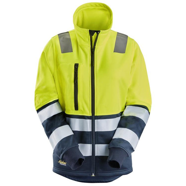 Snickers 8073 High-Vis Klasse 2 Damesjack Met Rits Hv Yellow - Navy