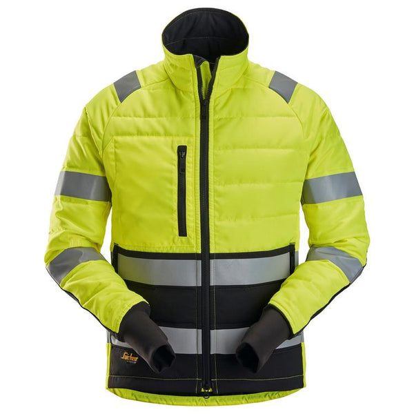 Snickers 8134 Allroundwork High-Vis Licht Gewatteerd Jack Klasse 2 Hv Yellow - Black