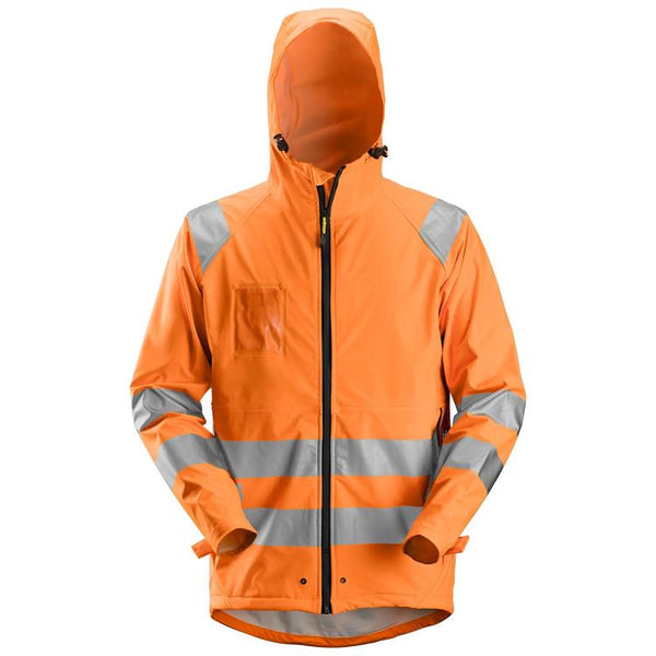 Snickers 8233 Regenjack Pu High Visibility Klasse 3 Hv Orange - Base